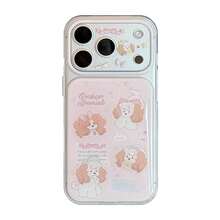 GUCADI Cute Puppy Illustration Phone Case Compatible With Iphone 17 Pro Max, 16, 15, Full Coverage Hard Shell With Soft Edges, Sweet, Girly, Creative, Geometric, Cartoon, Kawaii, Fresh, Niche, Ins Style - Pink - View 8