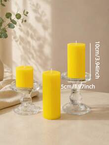 1pc Yellow Gear Shaped Smokeless Soy Wax Decorative Candle, Home Decor, Wedding Party Banquet Tabletop Ornament, Create Romantic Atmosphere, Gift For Women - A - View 8