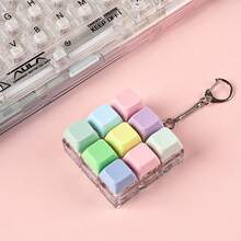 Mini Mechanical Keyboard Keychain Solid Color 9-Grid DIY Stress Relief Button Toy Pendant Creative 9-Grid Fidget Toy Keychain DIY Solid Color Mini Mechanical Keyboard Stress Relief Pendant Creative Solid Color 9-Grid DIY Keychain Mini Mechanical Keyboard Stress Relief Button Toy Pendant Solid Color 9-Grid Stress Relief Button Toy | Mini Mechanical Keyboard DIY Keychain Pendant DIY Creative 9-Grid Mechanical Keyboard Keychain Solid Color Stress Relief Button Small Toy Pendant - Multicolor - View 6