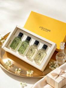 L'Occitane Green Tea & Bitter Orange Shampoo And Shower Gel Travel Set, 30ml*4, Green Tea & Bitter Orange Scented Mini Toiletries - Green Tea Fragrance Gift Set - View 6