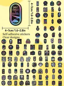 100pcs Positive Affirmation Stickers-Self-Care Decals-Perfect For Skateboards, Guitars, Water Bottles, Journals, Suitcases, Phone Cases, And Parties-DIY Gifts - Multicolor - View 9