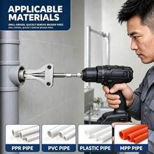 New All-In-One Broken Screw/Pipe Extractor (Fits 1/2", 3/4" And 1" Sizes) – Essential Tool For Repairing Faucets And Angle Valves (Compatible With Power Drills); Dual-Head Extractor For Removing Damaged Or Stripped Screws - A - View 6