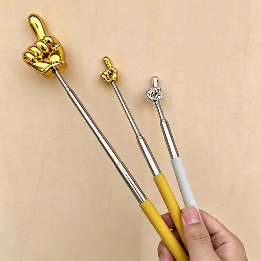 1pc Retractable Reading Pointer, Teaching Pointer, Retractable Reading Pointer, Electronic Reading Pointer, Teaching Tool Pointer, Suitable For Birthday Gift Bags, Party Fillers, Classroom ArnivRewards And Cal Prizes - Multicolor - View 1