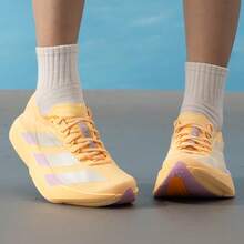 Adidas New Cushionnova Shock-Absorbing Non-Slip Casual Women's Running Shoes - Orange/Light Purple - View 3