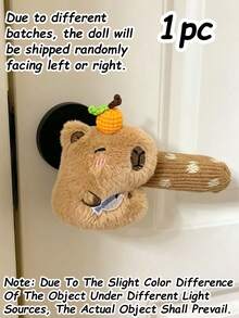 Plush Door Handle Covers Bear/Capybara/Star Shape Elastic Knitted Door Handle Protector Winter Cold Protection Metal Handle Insulation Anti-Collision Noise Reduction Home Decor Winter Home Accessories Cold Protection Home Decor Comfortable Indoor Decoration - Multicolor - View 10