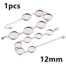 1 Piece 12-20mm Inner Size Crafts Stainless Steel Bangle Bracelet Cabochons Blank Base Tray Setting DIY Jewelry Making Accessories - Bracelet Display Stand - View 30