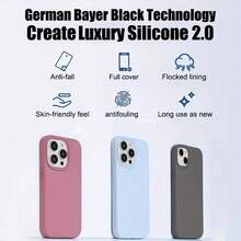 New 18 Luxury Shockproof Soft Beige Friendly Phone Case, Compatible With IPhone 18 17 16 15 Pro 14 Plus 13 12 11 17 Pro Max Resistant Design, Skin-Friendly Material, Anti-Fall Smooth Protective Cover - Green - View 11