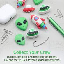 1pc Alien Casual Party Cute Elegant ABS Plastic (ABS Resin) Keychain, All-Season Stress Relief Press Pendant - A - View 1
