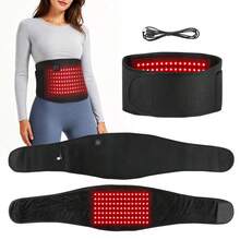 Sabuk Pinggang Inframerah 105 LED Alat Pijat Pinggang Terapi Cahaya Merah Kecantikan Pintar - A - View 12