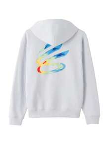 Under Armour Sweatshirt Pria APAC Curry Terry Logo, Sweatshirt Kasual Cetak Gradien Baru Musim Panas 2026 6014296-014 - abu-abu - View 2