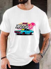Men's Pure Cotton Short Sleeve T-Shirt Casual Summer Regular Fit Breathable Soft Comfortable Basic Daily Wear Tee For Men - 白色 - 查看 6