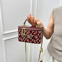 Women Clutches - Burgundy - View 4