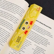 Funny Butter Expression Acrylic Bookmark Cute Cartoon Book Marker Creative Reading Accessory Gift For Book Lovers Students - Rectangle - View 6
