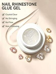 BORN PRETTY 5ml Extra Thick Rhinestone Gel, High Transparency Non-Yellowing UV LED Gel, Suitable For Rhinestone Adhesion DIY Nail Art Supplies - 5ml - View 5