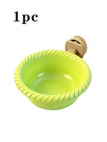 1PC Removable Bird Nest, Specifically Designed For Bird Bathing; Non-Slip Stand With Removable Bird Nest, Suitable For Birds To Rest, Bathe, And Eat; Comes With A Spiral-Shaped Round Perch And A Universal Hanging Bath; Bird Bathing Supplies - Round - View 10