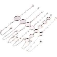 1 Piece 12-20mm Inner Size Crafts Stainless Steel Bangle Bracelet Cabochons Blank Base Tray Setting DIY Jewelry Making Accessories - Bracelet Display Stand - View 7