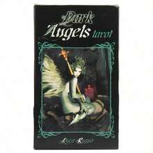 Dark Angels Tarot Cards Mysterious Tarot Cards Fortune Telling Game Cards Party Gathering Game - Black - View 3