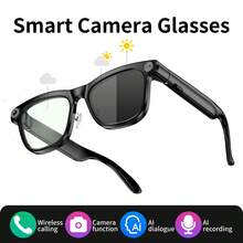 AI Smart Camera Glasses, Supports 139 Languages Real-Time Translation, 8MP HD POV Camera, Bluetooth 5.4, Voice Control, Music & Calls, Photo & Video Recording, Suitable For Travel, Social Communication And Vlog Creation Smart Device - View 12