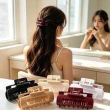 2/8Pcs Soft Silicone Shark Hair Claw Clips, Comfort Non‑Slip Painless No‑Pressure Hair Clips, Shock‑Resistant To Protect Back Of Head, Perfect For Driving, 4 Colors Available, Women Hair Accessories - Multicolor - View 12
