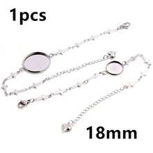 1 Piece 12-20mm Inner Size Crafts Stainless Steel Bangle Bracelet Cabochons Blank Base Tray Setting DIY Jewelry Making Accessories - Bracelet Display Stand - View 31