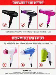 1pc Universal Hair Dryer Diffuser Attachment, Curly/Wavy/Natural Hair Volume Enhancer, Quick Dry Anti-Frizz Styling Tool, Suitable For Women, Salon, Home And Travel - A - View 4