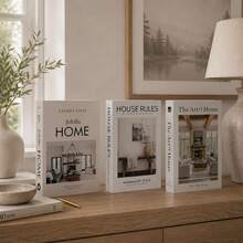 qiwsudfbw 3pcs Modern Fashion Decorative Books, Faux Book Decor, Used For Home Decor, Aesthetic Decorative Books, Coffee Table Decor Books, Simulated Books For Bedside Table Decoration - 3pcs - View 8