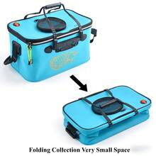 EVA Thickened Live‑Fish Bucket, Waterproof And Wear‑Resistant, With A Fish‑Throwing Opening, Hand‑Held Or Cross‑Body Wearable, Large‑Capacity, Portable For Holding Fish During Outdoor Fishing. - Random Color - View 7