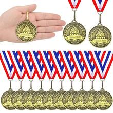 Honor Roll Award Medals With Neck Ribbons 2'' Bronze Metal 3D Trophy Prize Gift For Reading Succeed Participation Graduation Scholastic - 12 - View 1