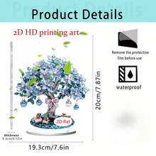 1pc Exquisite Christmas Tree Of Life Acrylic Ornament, Multiple Styles Available, Home Living Room Study Desk Decor, Holiday Atmosphere Decoration, Holiday Home Decor, Also Suitable As Gift, 2D Flat - Ornament - View 13