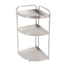 SENDERPICK Spice Rack Organizer Seasoning Spice Organizer 3-Tier Kitchen Corner Shelf - Silver - View 9