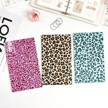 1pc Leopard Print A6 Loose-Leaf Notebook Cover, Acrylic Planner Cover, Notebook Decorative Accessory - A - View 3