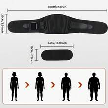 Wireless Heating Pad With Massage Function, Waist Massage Support Belt, Adjustable Straps, 3 Temperature Levels, Auto Timer, Suitable For Back Care, Provides Relief And Support, Perfect As Birthday Gift For Men And Women, Portable Back Massager, USB Rechargeable, Suitable For Mom, Dad And Elderly - View 3