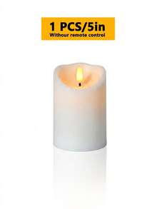 3pcs Flameless Candle Lights With Timer Remote Control, Battery Operated Flickering Pillar LED Candles, Suitable For Halloween, Christmas, Mother's Day, Valentine's Day, Dining Table, Proposal, Wedding, Birthday, Party - Wavy Slant - View 16
