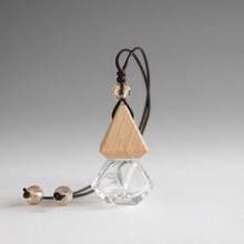 Hanging Car Aromatherapy Diffuser 8ml 5 Colors Glass Bottle Empty Refillable Essential Oil Fragrance Pendant Bottle Wooden Cap With Hanging Rope - View 11