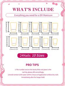 Sanrio Hello Kitty 24片裝 Y2K 中型鴨型彩色彩虹法式指尖穿戴甲，附可愛 Hello Kitty、Melody、Pompompurin 3D 蝴蝶結與星星設計，完美貼合假指甲套組，適合女性與女孩日常與派對使用 - 彩色 - 查看 6