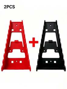 2PCS/1pc Multi-Slot Pegboard Tool Hook, Plastic Hole Plate Tool Hanger For Wrench Storage, Screwdrivers, Pliers And Accessories, Space-Saving Multi-Purpose Tool Organizer Rack For Garage, Shed And Workbench - Multicolor - View 13