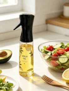 1pc Refillable Plastic Oil Spray Bottle With Custom Pattern, Multi-Function Oil Sprayer Dispenser For Cooking, Suitable For Olive Oil, Soy Sauce, Lemon Juice, Perfect For Air Fryer, BBQ, Salad, Baking Kitchen Gadget - Multicolor - View 13