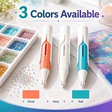 1/2/3 Sets Boîte de Stylo de Peinture de Diamant Automatique, Distribution Automatique de Perles, Rangement Facile, 3 Couleurs Disponibles, Convient aux Débutants, Artisanat DIY pour Adultes, Outils de Peinture de Diamant 5D, Passionnés de Peinture de Diamant, Cadeaux de Noël, Cadeaux d'Halloween - A - Voir 6