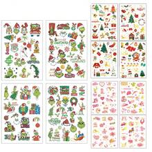 The Grinch The Green Monster Christmas Stickers For Luggage, Laptop, Skateboard, Waterproof Decorative Decals, Christmas Decoration, Perfect For Parties And Birthdays, Ideal For Holiday Decor And Photo Props - A - View 7