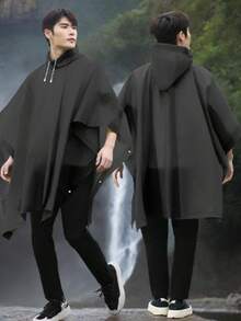 Unisex Outdoor Poncho Style Adult Reusable Raincoat, 3-In-1 Thickened Raincoat For Camping, Fishing, Hiking, Trekking And Travel - Multicolor - View 10