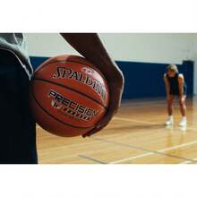 Spalding Precision TF-1000 Official Game Ball, Indoor Basketball - Orange - View 5