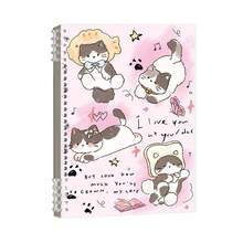 Set 6 Buah, Termasuk 1 Buku Catatan Spiral yang Dapat Dilepas, 5 Pulpen, Desain Hewan Kucing/Anjing/Panda yang Lucu, Menambah Keseruan Waktu Belajar, Praktis untuk Belajar dan Mengatur Materi. - Hewan kecil - View 2