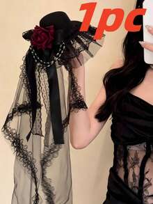 1pc Fashion Creative Decorative Sequin Hat Headband For Holiday Party Cosplay, Women's Decorative Role Play Prop, Suitable For Halloween Carnival Costume Party Dress-Up - Multicolor - View 12
