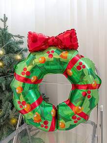 1/3pcs Christmas Tree Ring Balloons, Red And Green Christmas Tree Rings, Suitable For Christmas, Birthday Party Supplies, Christmas Balloon Decoration, Party Event Decoration, Holiday Celebration, Home Decor - Multicolor - View 5