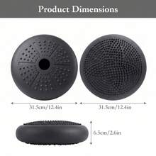 Non Slip Inflatable Balance Cushion Massage Dots Balance Disc Yoga Training Equipment For Adults Dogs Fitness - Black - View 2