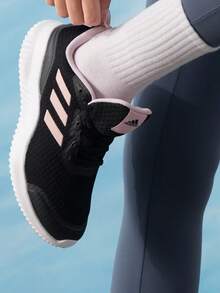 Adidas New Lightweight Breathable Mesh Sports Casual Women's Running Shoes - Black/Pink - View 1