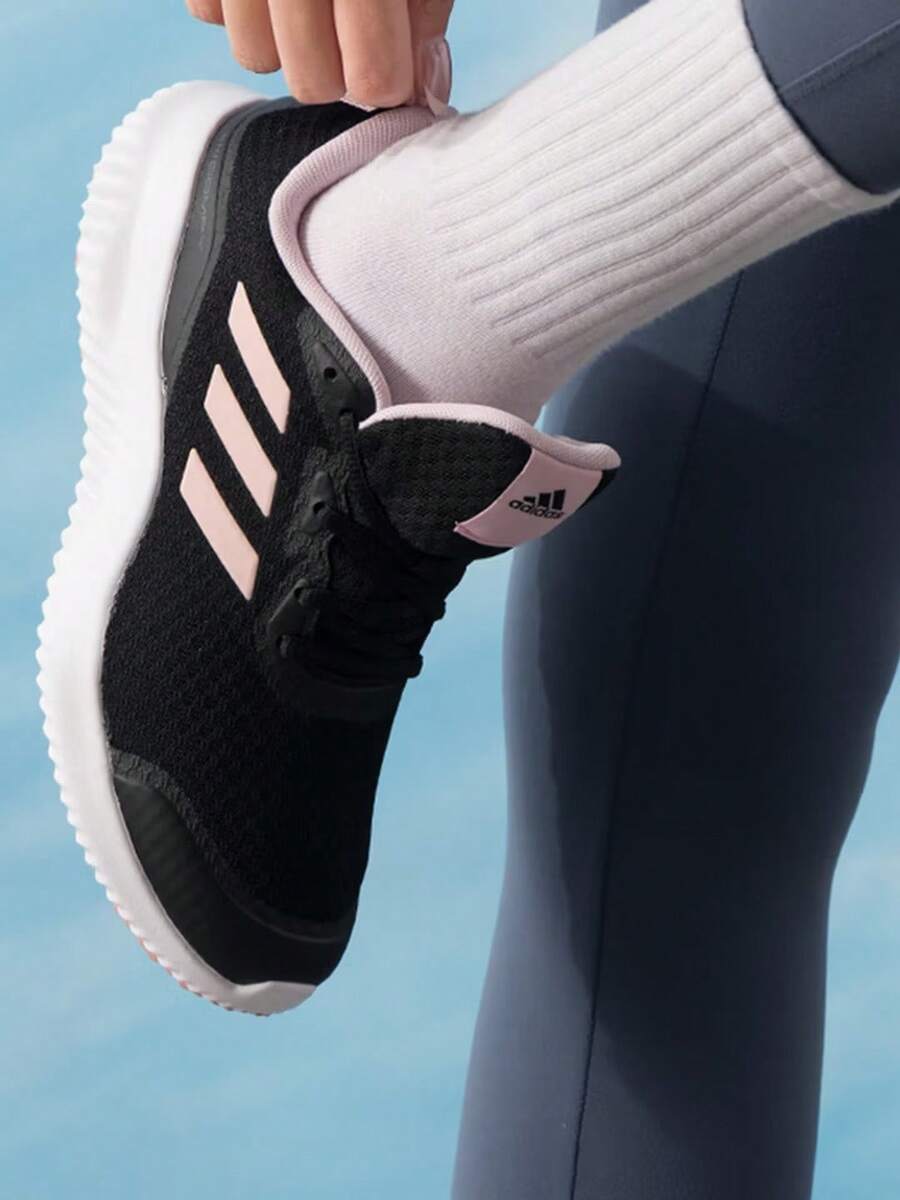 Adidas New Lightweight Breathable Mesh Sports Casual Women's Running Shoes - Black/Pink - View 1