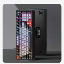 T-WOLF Mechanical Keyboard Blue Switch Customized Wired Keyboard Gaming RGB With Knob 98 Keys Wired Business Office Home Keyboard - View 13