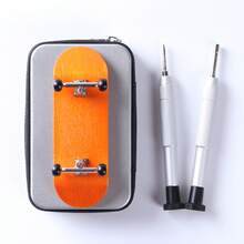 1 Set Repair Kit (2 Screw Handles + 10 Bits) + 1 Repair Base - Multi-Function Finger Skateboard Repair Kit, Adjustable Fixing Clamp Base For Fingertip Skateboard Maintenance + Portable Mini Screwdriver Set, Fingertip Skateboard Assembly & Maintenance Accessory Tool Kit - Black - View 5
