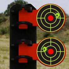 100pcs Splatter Shooting Target Paper, Self-Adhesive Target Stickers, Clear Hit Color Display, Suitable For Air Gun, Pistol, Rifle Practice, Portable Shooting Training Accessories For Shooting Range - A - View 4